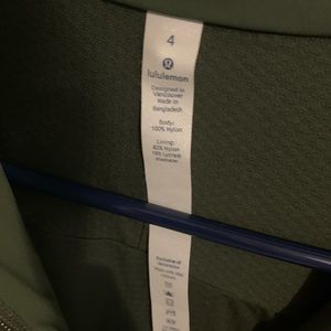 Lululemon green rain jacket